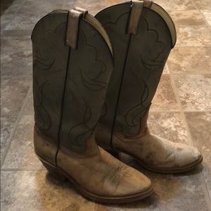 Grey Cowboy Boots, 7 1/2